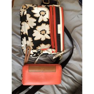 Fossil crossbody and Wallet